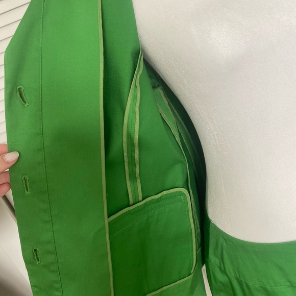Lafayette 148 2 Piece Outfit Green Jacket and skirt- Sz 8 - Picture 6 of 10